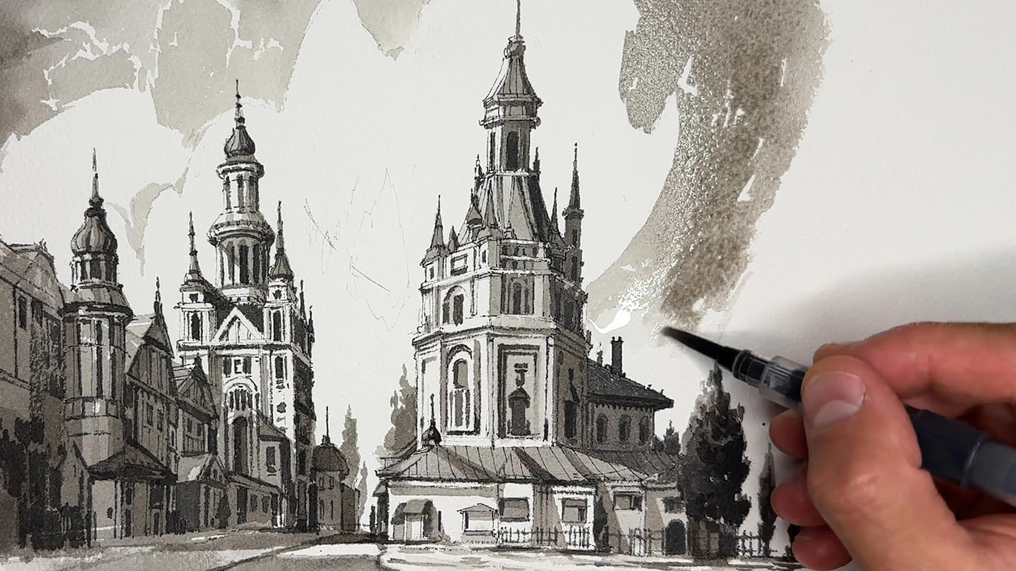 Ink Sketching: Architecture