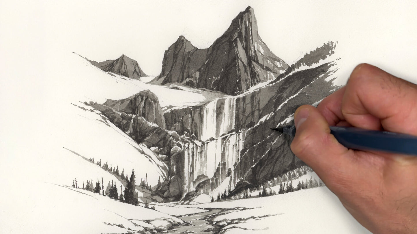 Ink Sketching: Landscapes