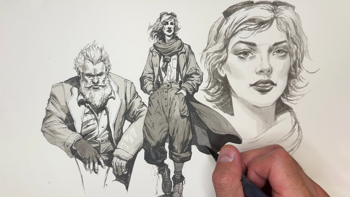 Ink Sketching: Advanced Techniques